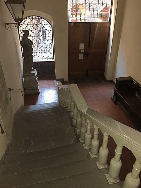 My entrance once through the beautiful, heavy wooden doors.